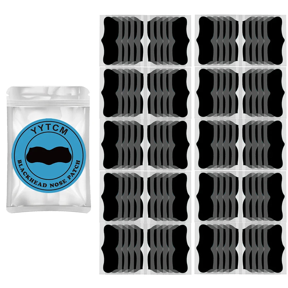 Bamboo Charcoal Nose Pore Strips – Deep Cleansing Blackhead Remover