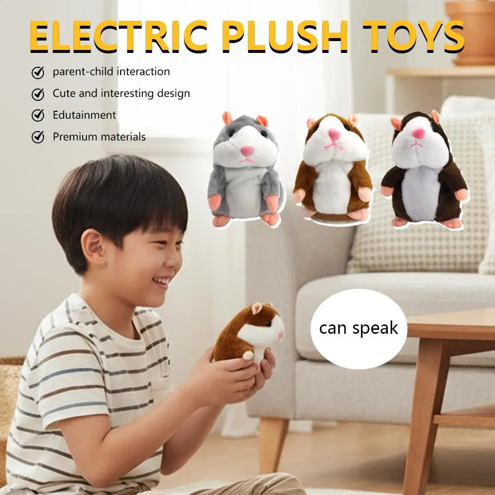 Electric Hamster Plush Toy Lovely Talking Doll Accompany Imitate