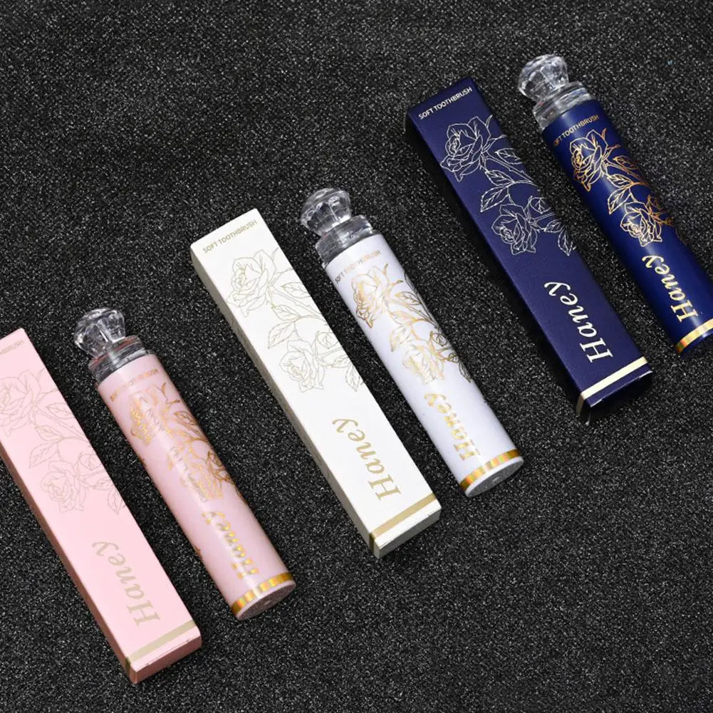 Lipstick Folding Travel Toothbrush – Ultra Soft Gift Box