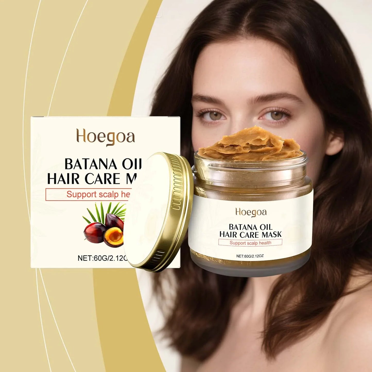 HOEGOA Batana Oil Conditioner – Moisturizing & Frizz Control 60g