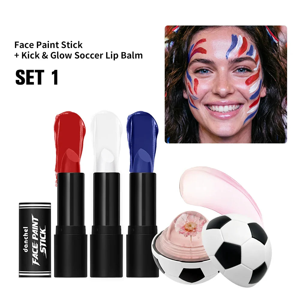 Waterproof Face Paint Stick & Lip Balm Combo | Cosplay & Party