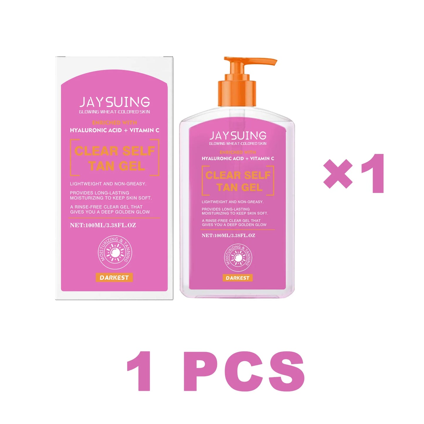 Jaysuing Self Tan Gel – Hydrating Fast-Absorbing Body Bronzer