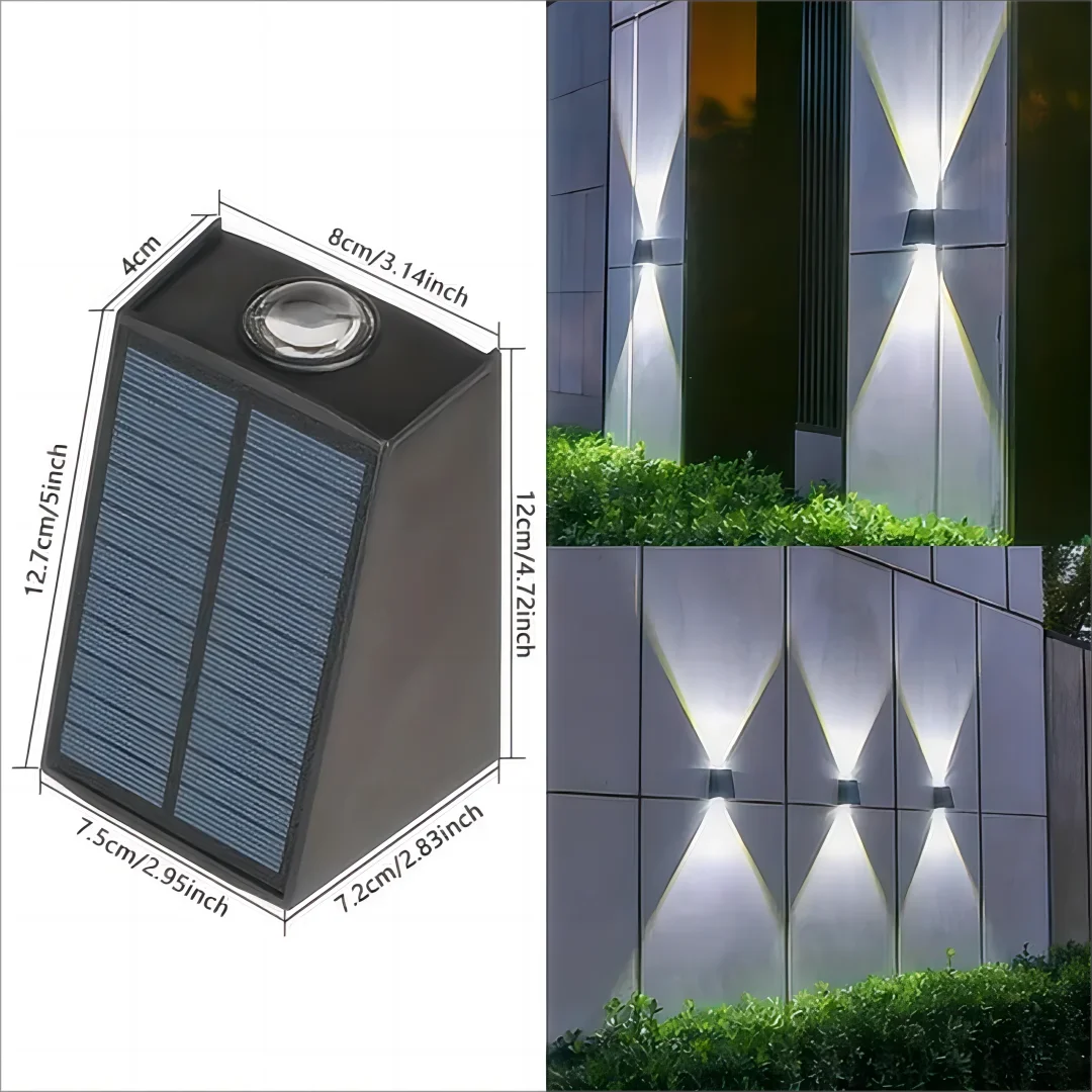 Solar Outdoor Wall Washer Light – Waterproof Garden Mood Lighting
