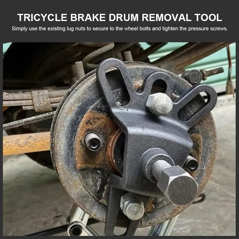 Universal Brake Drum Puller Tool 4 Hole Wheel Hub Puller Repair Tool Handheld for Motorcylce Accessories for Tricycle Motorbike Peaceful Pleasures Health and Wellness