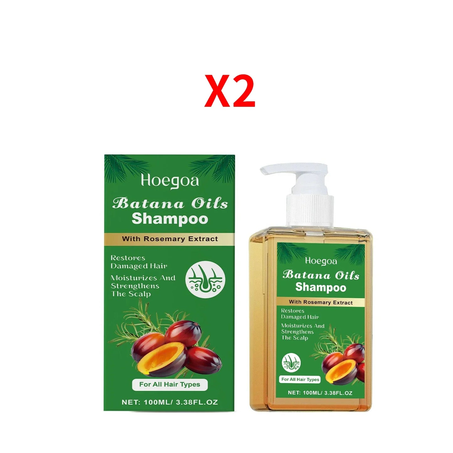 HOEGOA Batana Oil Rosemary Shampoo – Repair & Nourish Hair