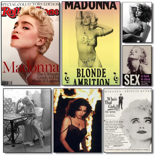 Madonna Bad Girl Retro Print Poster HD art sticky wall waterproof home living room bedroom bar aesthetic decoration Peaceful Pleasures Health and Wellness