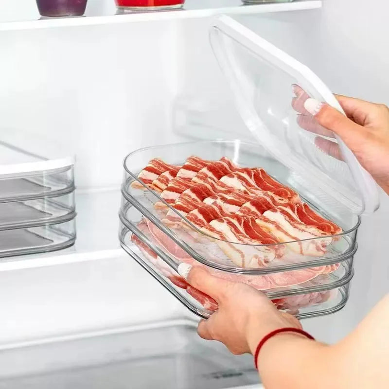 Stackable Cold Cuts & Deli Meat Storage Containers with Clear Lids Food Storage Container Peaceful Pleasures Health and Wellness