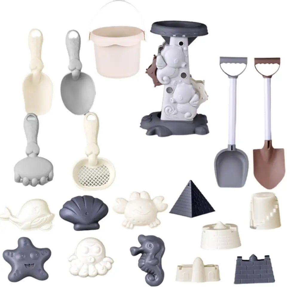 Kids Beach Sand & Water Play Set – Shovel, Rake & Bucket
