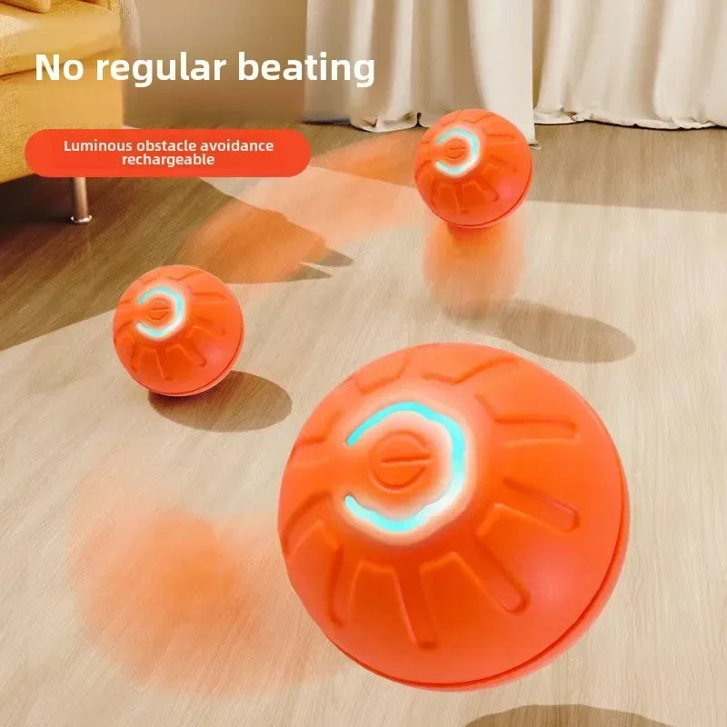 Smart Interactive Dog Ball Toys, Bouncing Rolling Gravity Ball for Pet Training, Plush Chew Toys for Puppy Small Large Dogs, Peaceful Pleasures Health and Wellness