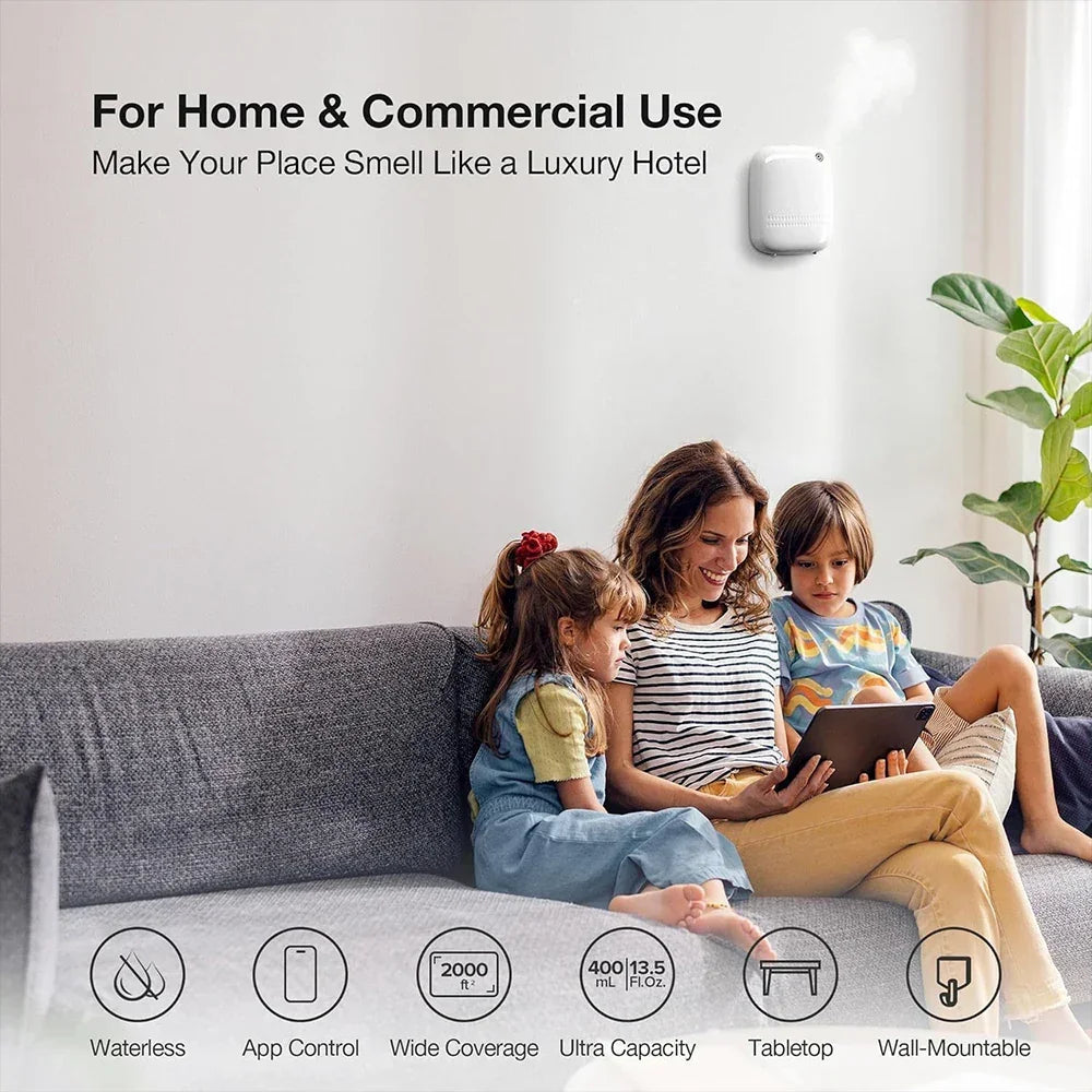 NAMSTE Bluetooth Waterless Oil Diffuser – 2,000 Sq Ft Peaceful Pleasures Health and Wellness