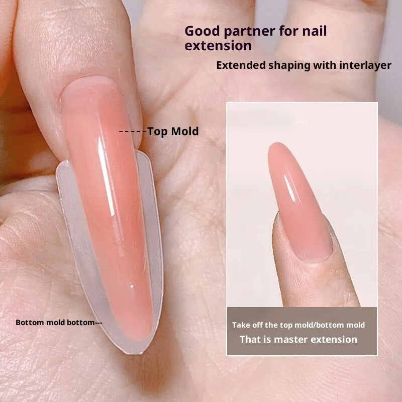 240pcs Sandwich Nail Forms 15 Size Oval Extension Dual Form No Paper Forms Needed For Easy Nail Extensions Peaceful Pleasures Health and Wellness
