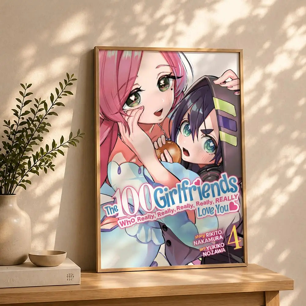 Anime Hyakkano HD Poster – Self-Adhesive Waterproof Wall Art Anime Wall Poster Peaceful Pleasures Health and Wellness