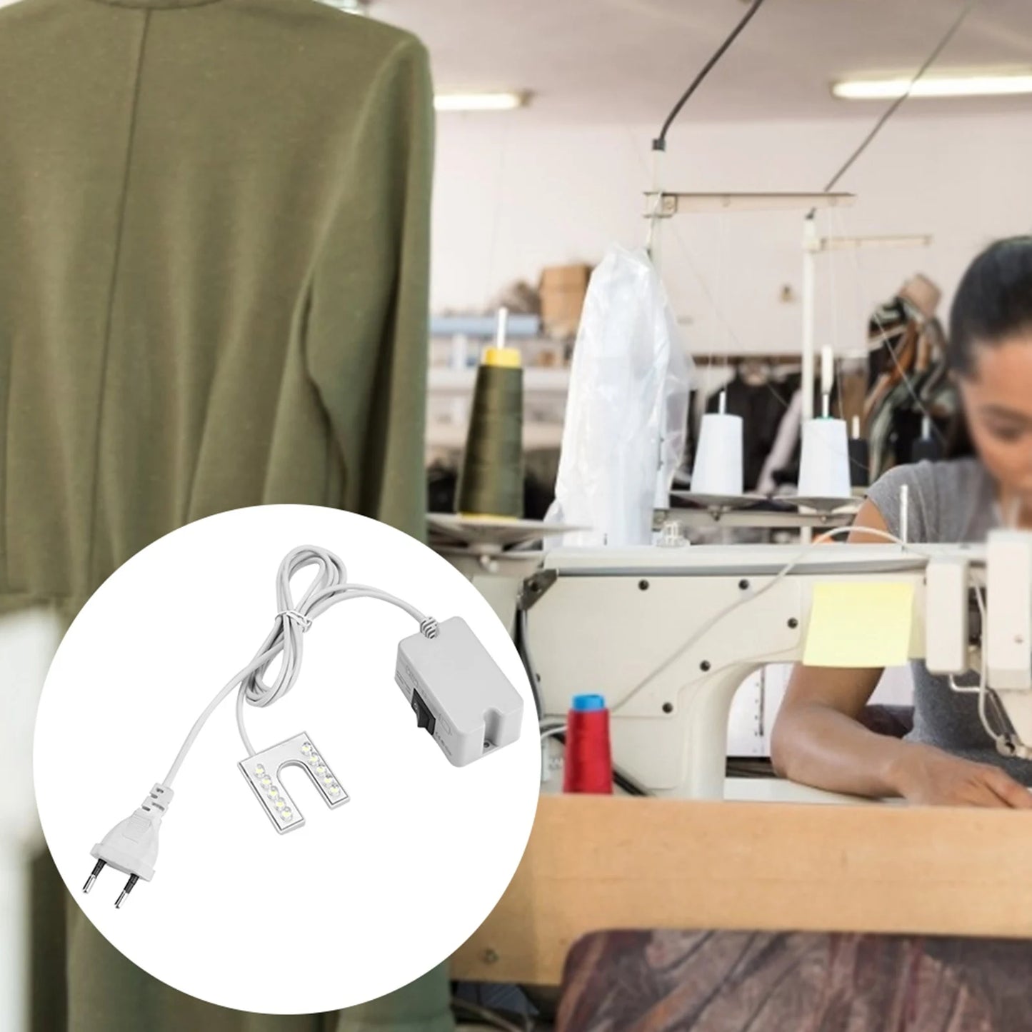 Working Gooseneck Lamp LED Light Flexible Gooseneck Lamp with Magnetic Base for Sewing Machine Sewing Machine Light Peaceful Pleasures Health and Wellness
