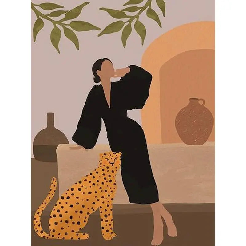 Paint by Numbers Interior Figure Canvas Kit 60x75cm | GATYZTORY