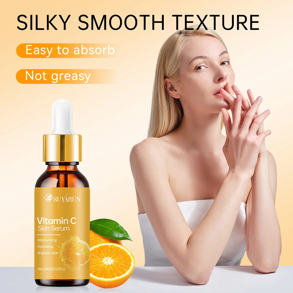 SUYARUN Vitamin C Facial Essence Hyaluronic Acid Whitening Essence Moisturizes Dry skin, firming Skin Essence Facial Skin Care Peaceful Pleasures Health and Wellness