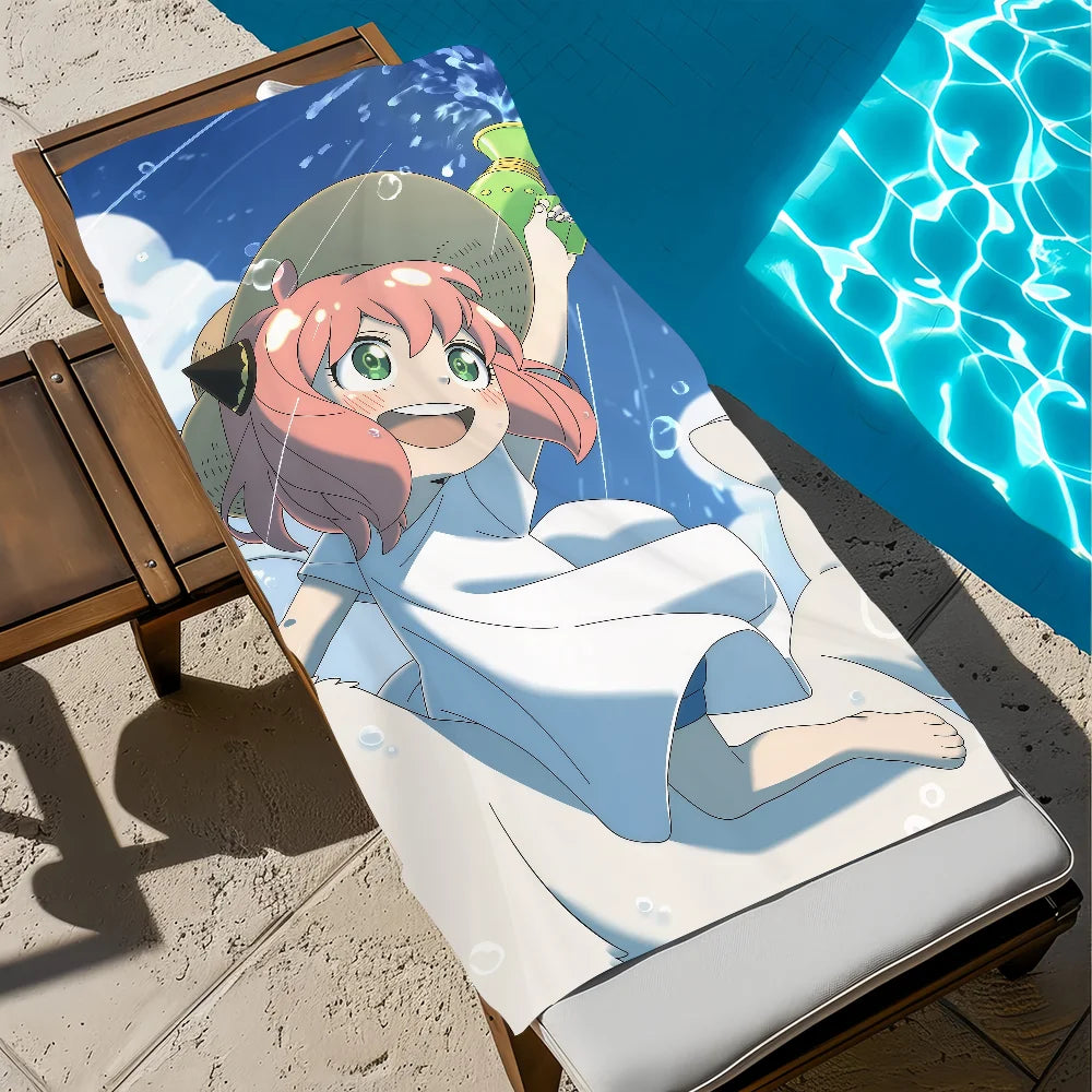 Spy x Family Anya Quick-Dry Beach Towel | Anime Fan Gift Anime Beach Towel Peaceful Pleasures Health and Wellness z5 STJ40x70CM