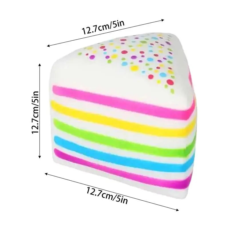 Rainbow Cake Squishy Slow Rising Sensory Fidget Toy | Kids Gift