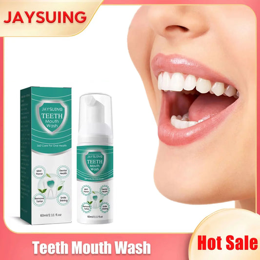 Jaysuing Teeth Whitening Foam Mousse – Plaque & Stain Remover Whitening Foam Toothpaste Oasis Select