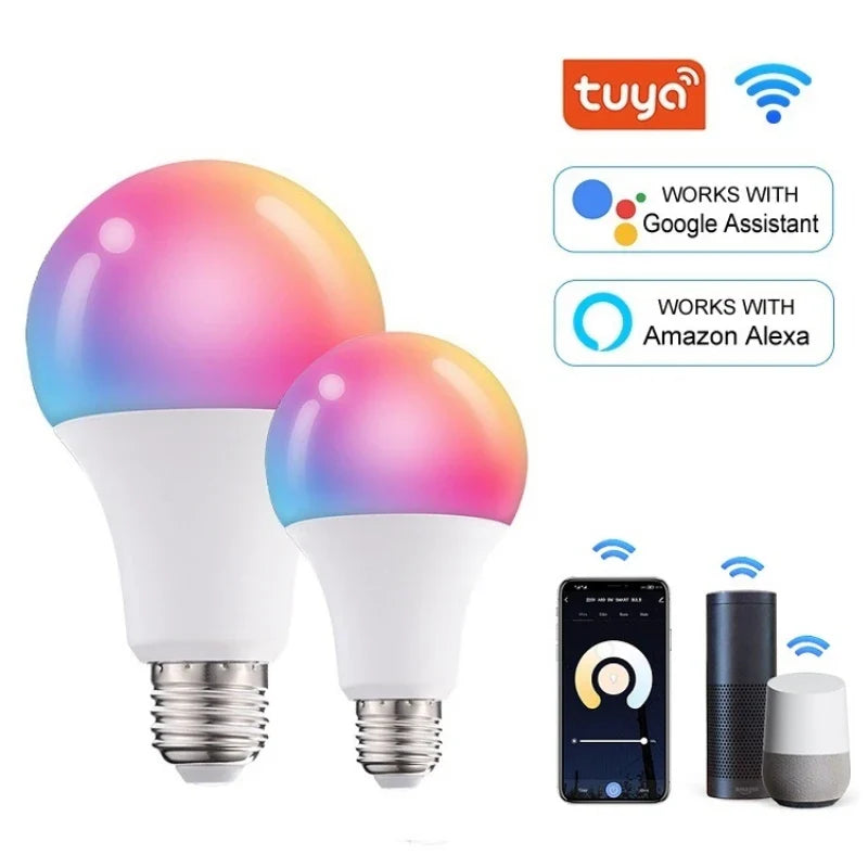 Tuya Smart WiFi LED Bulb E27 – Alexa & Google Home Compatible