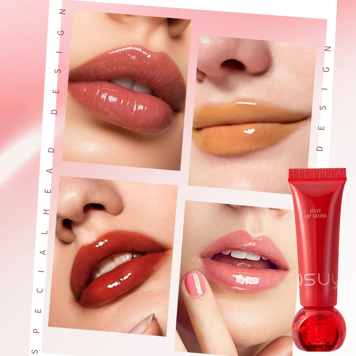 Moisturizing Jelly Lip Gloss – Waterproof & Non-Stick