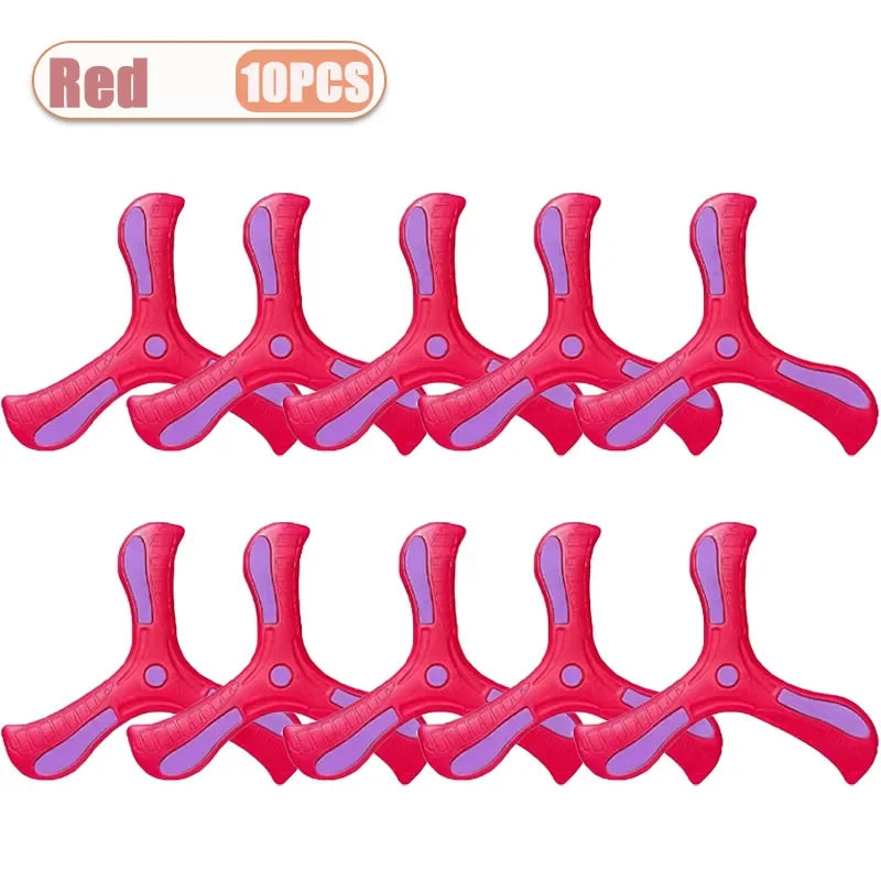 Tri-Blade Foam Boomerang for Kids – Safe Outdoor Flying Disc