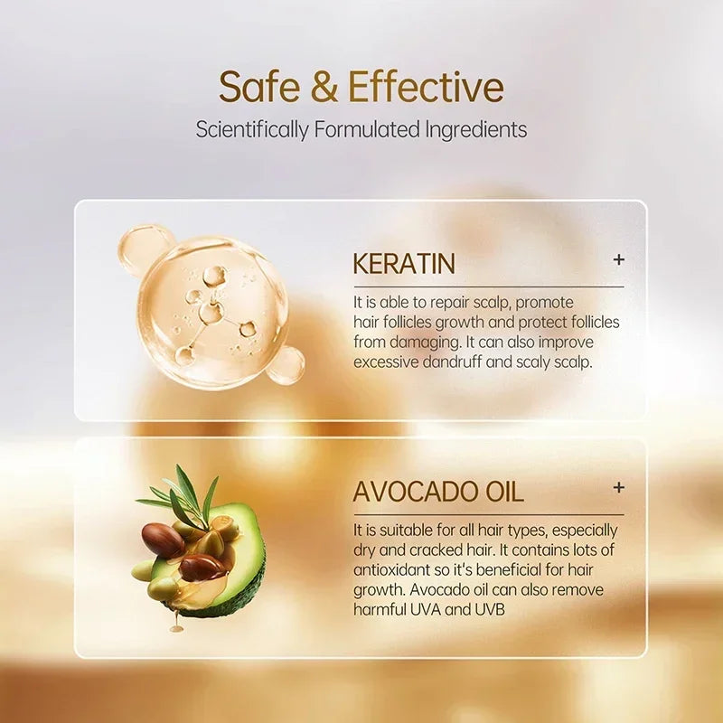 PURC Keratin Hair Mask – Repair Split Ends & Deep Moisturize