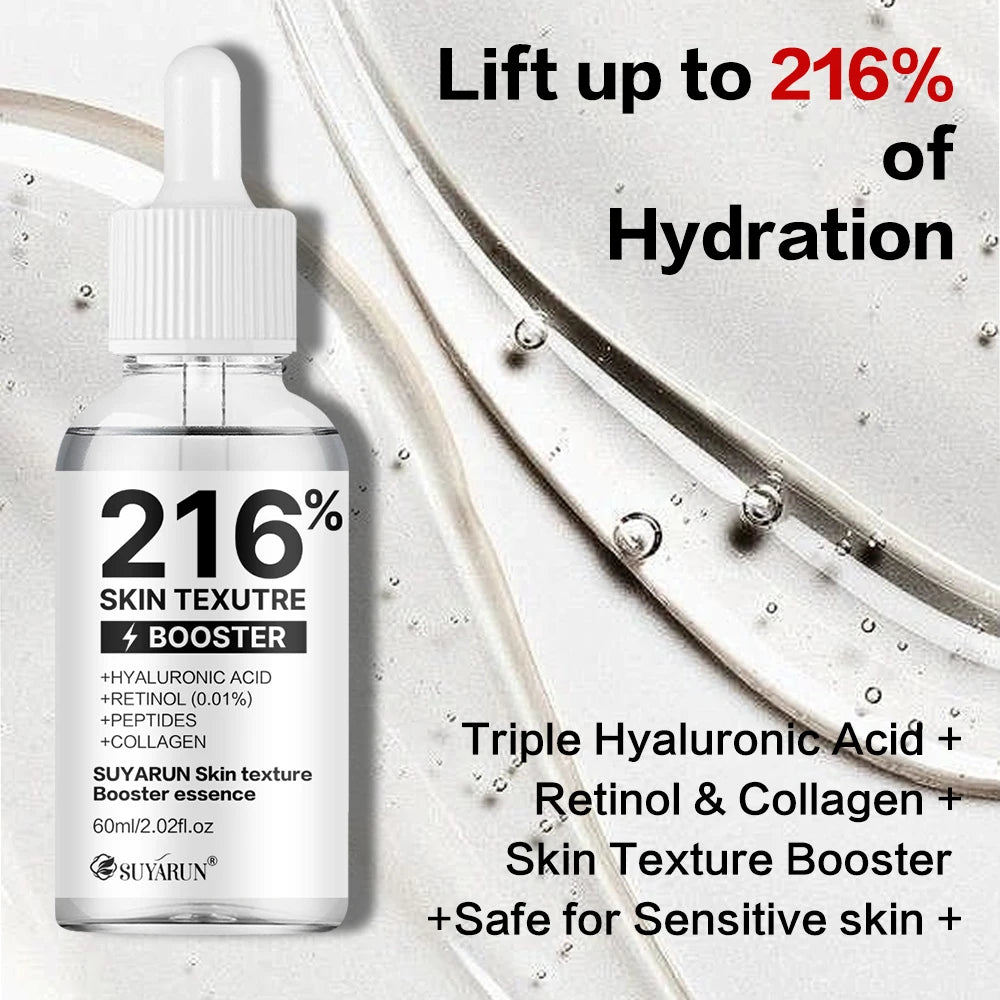 SUYARUN 216% Skin Texture Serum - Hyaluronic Acid + Niacinamide (Vit B3) Anti-Aging Face Treatment | Hydration & Firmness Boost. Peaceful Pleasures Health and Wellness