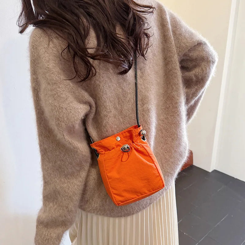 Nylon Crossbody Phone Purse | Small Smartphone Bag & Zipper