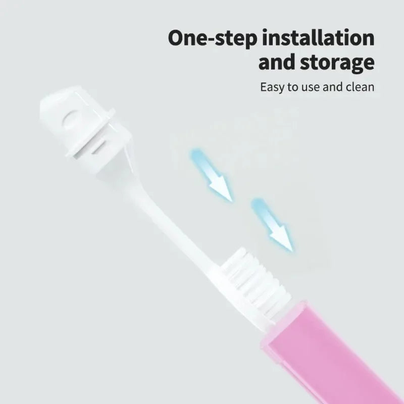 Travel Toothbrush Portable Folding Training Toothbrushes Mini Tooth Brush Adult Family Outdoor Camping Use Peaceful Pleasures Health and Wellness