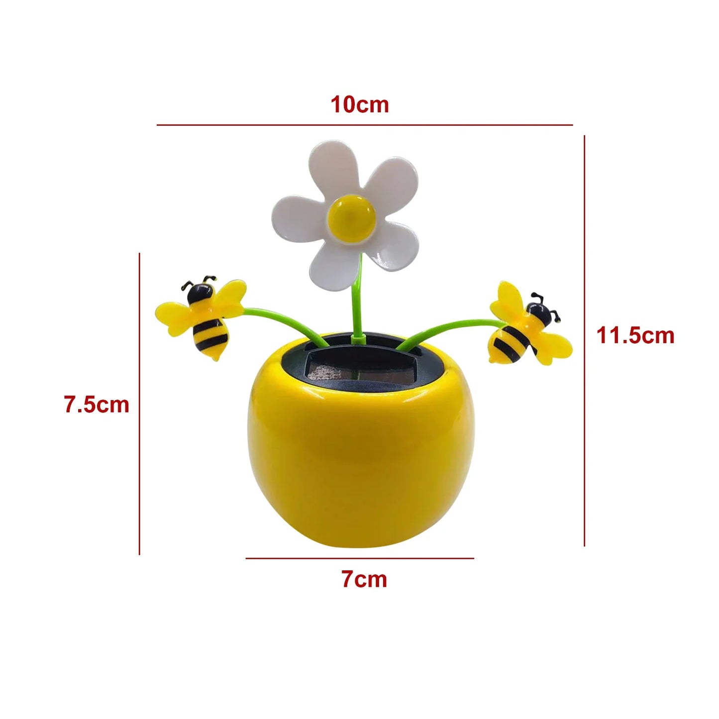 Solar Dancing Sunflower Car Dashboard Ornament | Auto Swing