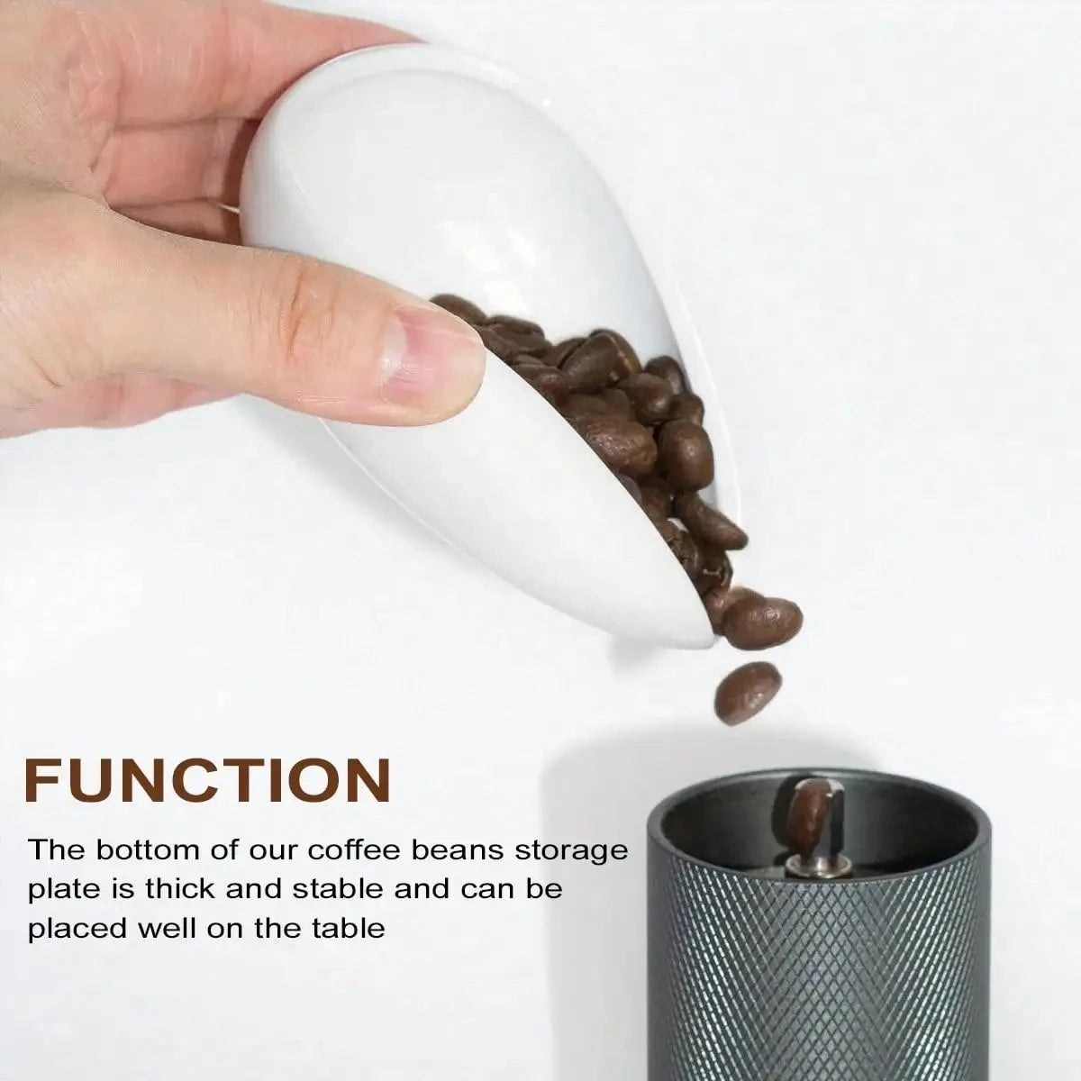 Coffee Beans Dosing Cup, Ceramic Tea&Coffee Beans Vessel, Ceramic Dosing Vessel fit Coffee or Tea, Best Gift Peaceful Pleasures Health and Wellness