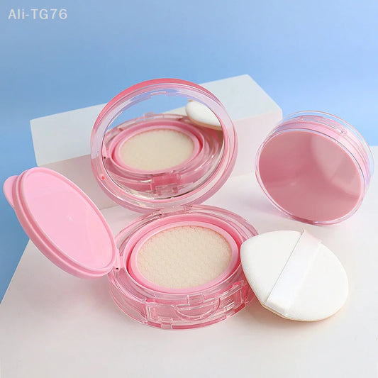 Mini Air Cushion Foundation DIY Box with Mirror & Puff Refillable Makeup Compact Peaceful Pleasures Health and Wellness