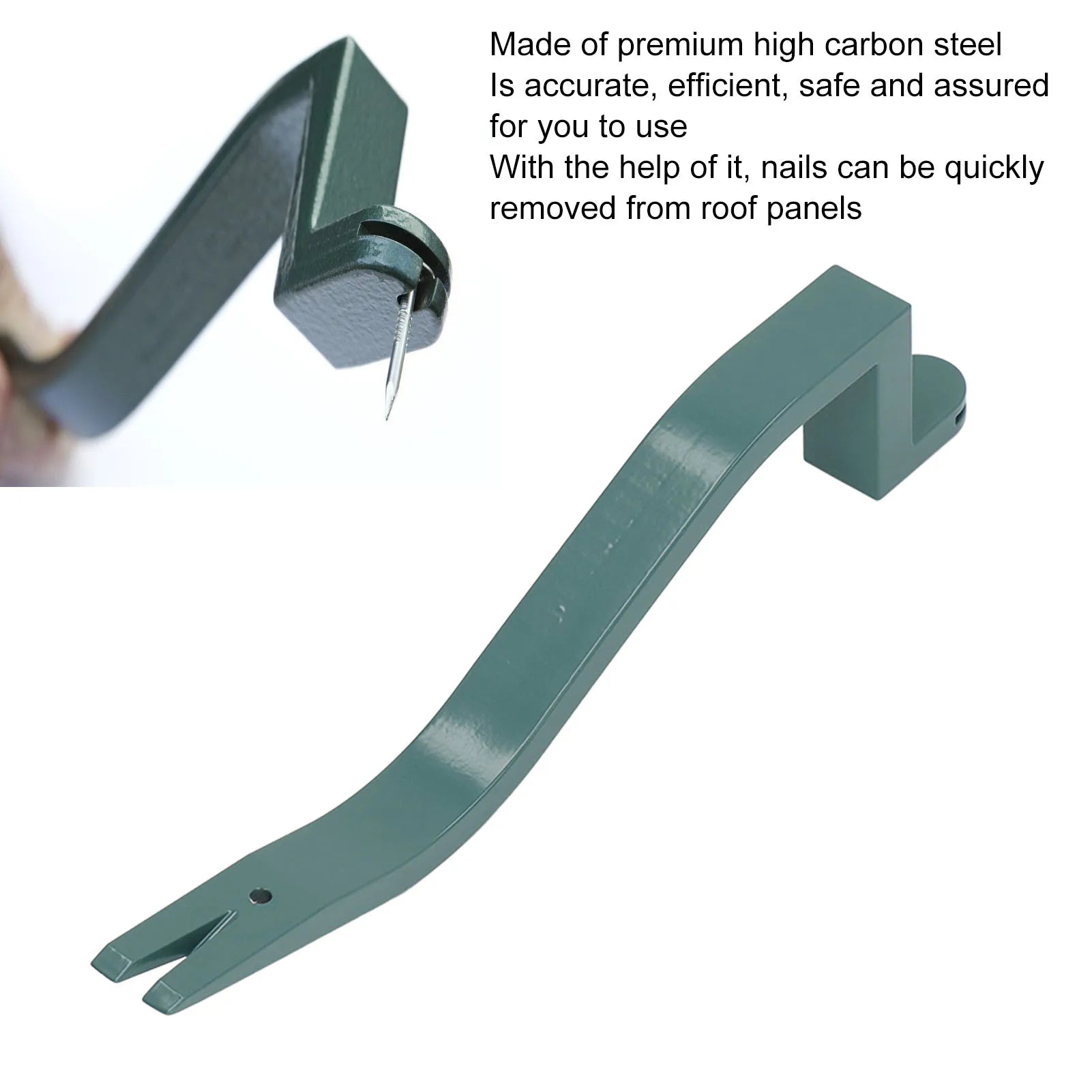 Roof Snake Tool Shingle Removal Tool High Carbon Steel 29.7cm Length Nail Installer Pry Bar Roofing Tools Shingle Nail Installer Peaceful Pleasures Health and Wellness