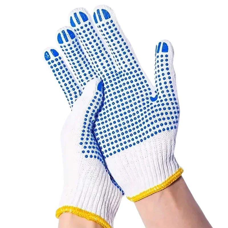 Non-Slip Rubber Dot Gloves Safety Protection Work Glove Home Gardening Mechanics Painter Essential Gloves Peaceful Pleasures Health and Wellness