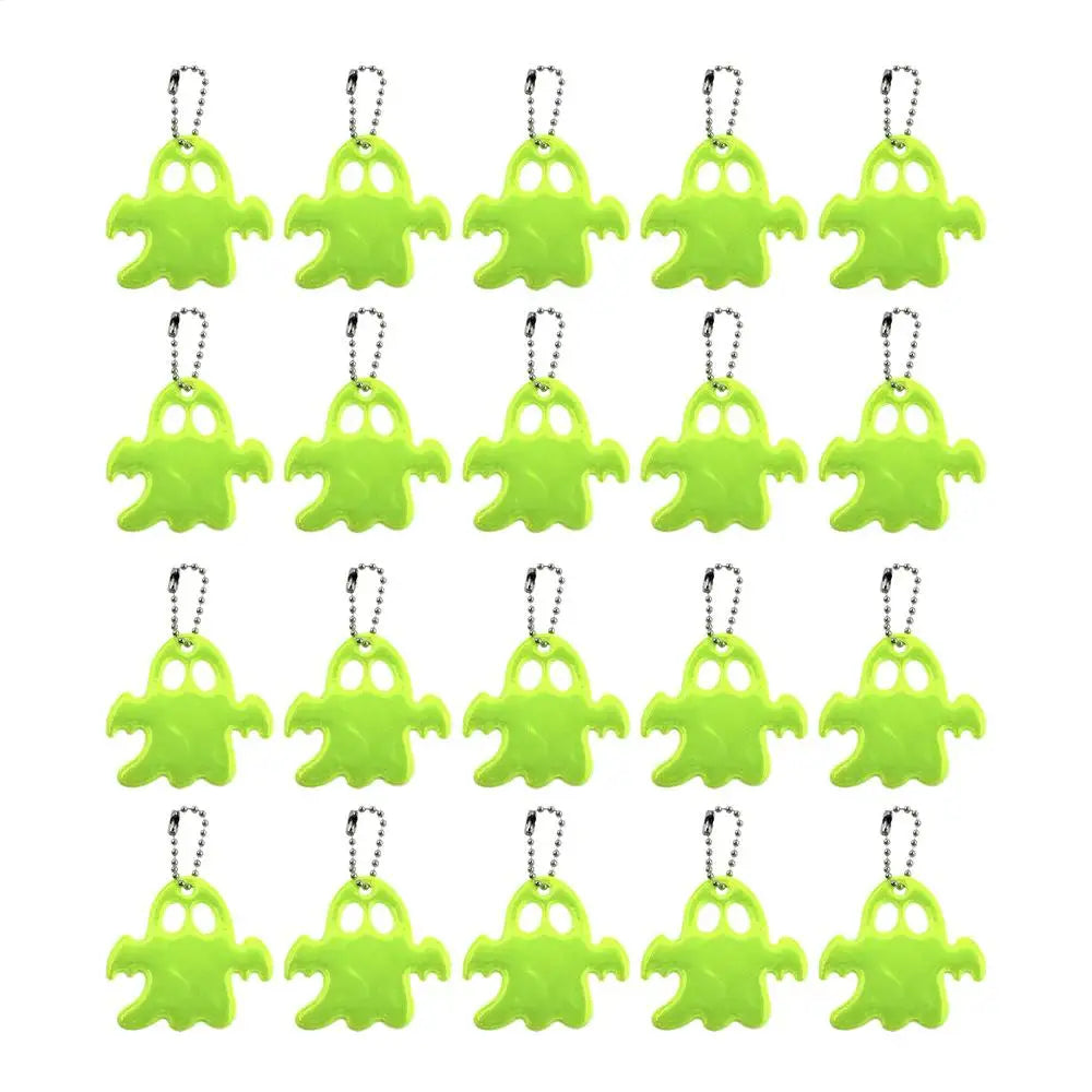 20-Pack Ghost Reflective Pendants | Backpack Safety Reflectors