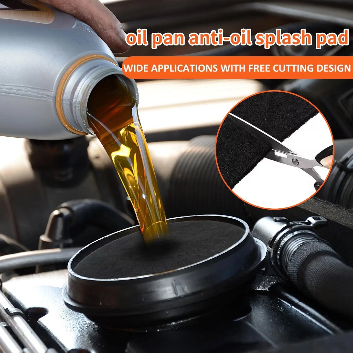 2pcs Oil Drain Splash Pad Lightweight Multiuse for Resist Transmission Fluid Splash Pad for Car Changing Oil Transmission Drain Peaceful Pleasures Health and Wellness