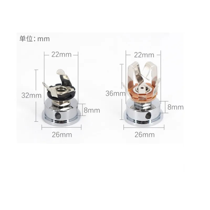 Jack Electrosocket Recessed Electric Guitar Socket Plate Holder Parts
