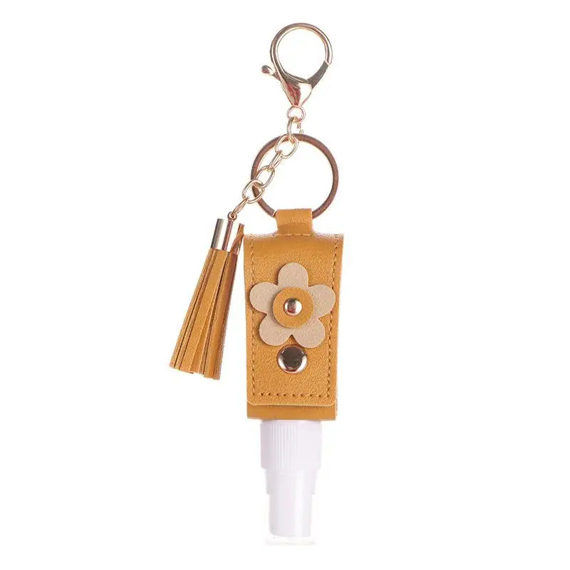 30ml Refillable Spray Bottle Keychain | Faux Leather & Tassel
