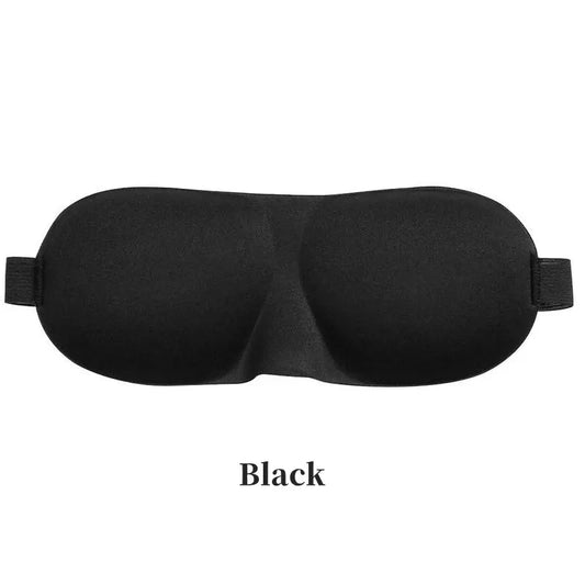 3D Contoured Sleep Eye Mask – Light Blocking Blindfold Sleep Eye Mask Peaceful Pleasures Health and Wellness black