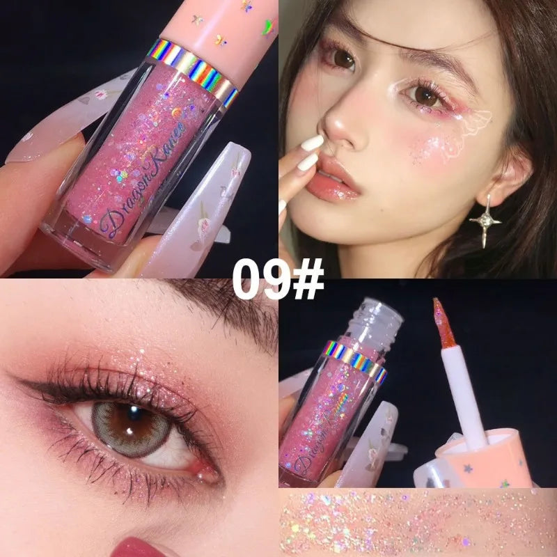 6-Piece Glitter Liquid Eyeshadow Set – Shimmer & Sequin Pens