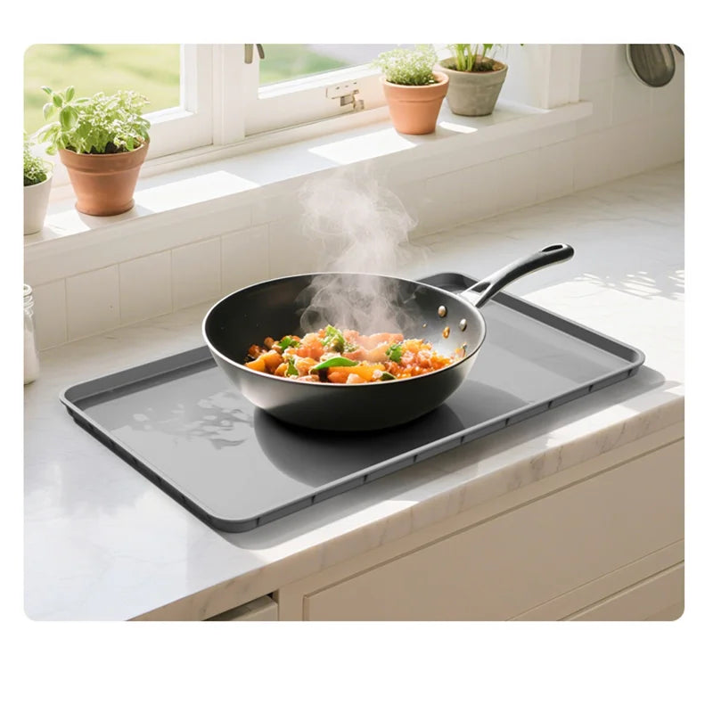 Silicone Heat Resistant Mat ,Thermal Insulation Pad for Countertops, Coffee Machine Pot Holder and Kitchen Countertop Protector Peaceful Pleasures Health and Wellness