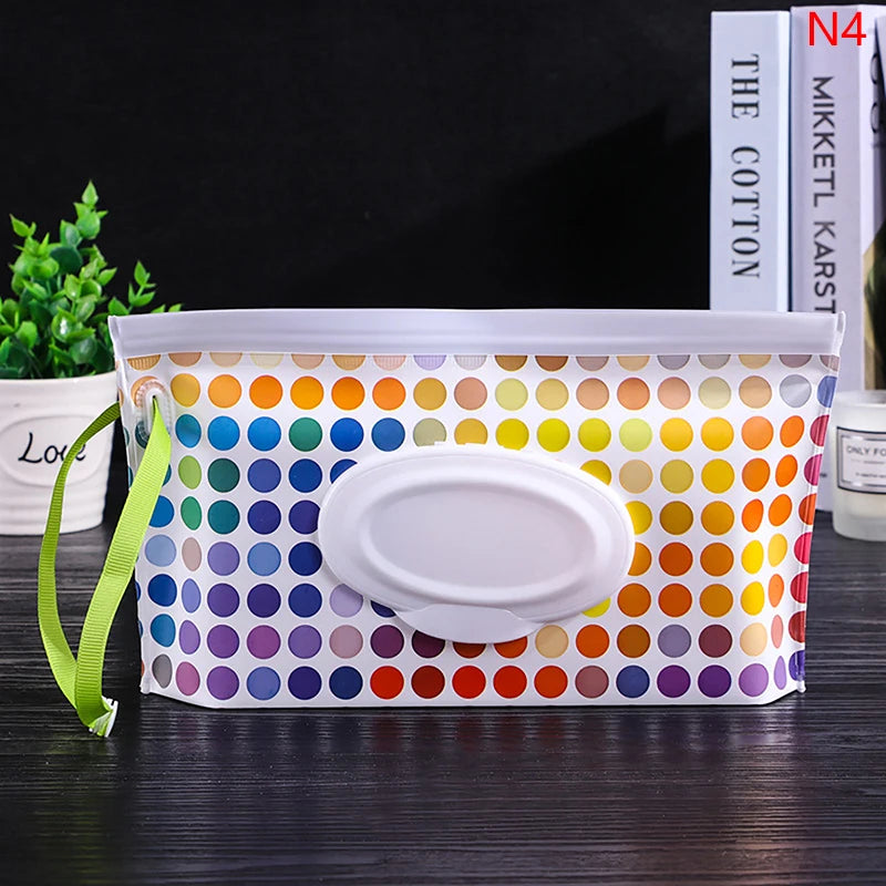 Portable Baby Wet Wipe Pouch | Reusable Refillable Holder