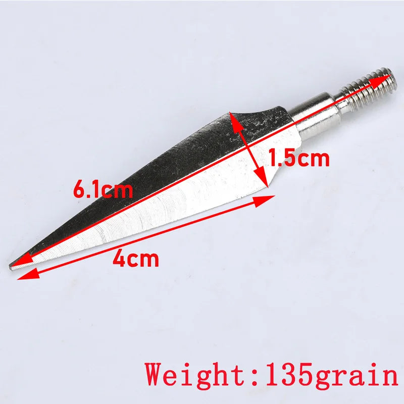 Carbon Steel Arrowheads Archery Broadheads Hunting Arrow Heads Tips