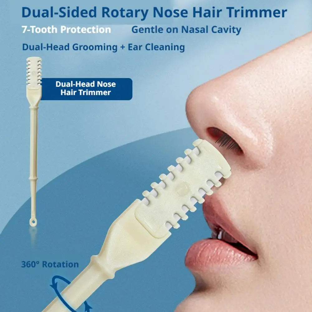 Manual Nose Hair Trimmer for Men Portable Nose Hair Cutter Scissors Nostril Cleaning Safe Easy Use Home Travel Daily Grooming Peaceful Pleasures Health and Wellness