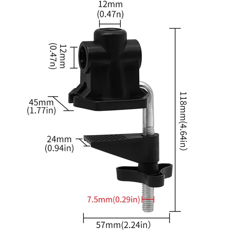 Universal Metal Cantilever Bracket Clamp for Mic & Desk Lamp Stand Bracket Clamp Peaceful Pleasures Health and Wellness