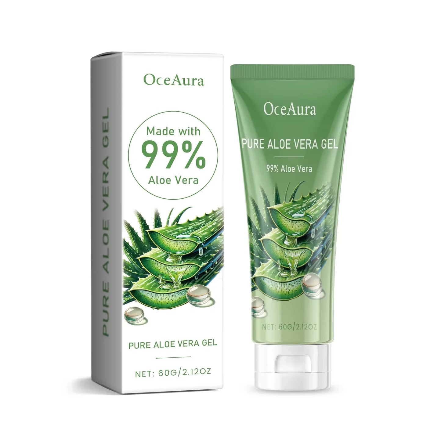 OceAura Aloe Vera Gel – Pore Shrinking, Oil Control & Acne Care