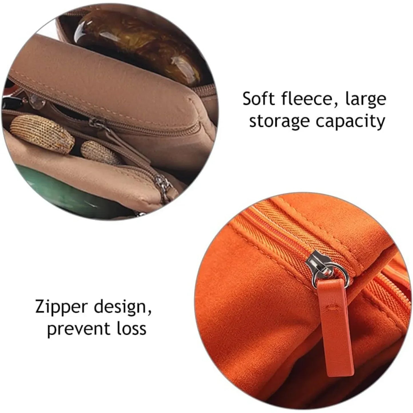 Portable Jewelry Storage Bag | Ring, Necklace & Bracelet Organizer