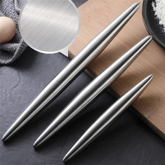 Stainless Steel Non-Stick Rolling Pin | 3 Sizes – Pizza, Dough, Cookies & Dumplings Peaceful Pleasures Health and Wellness