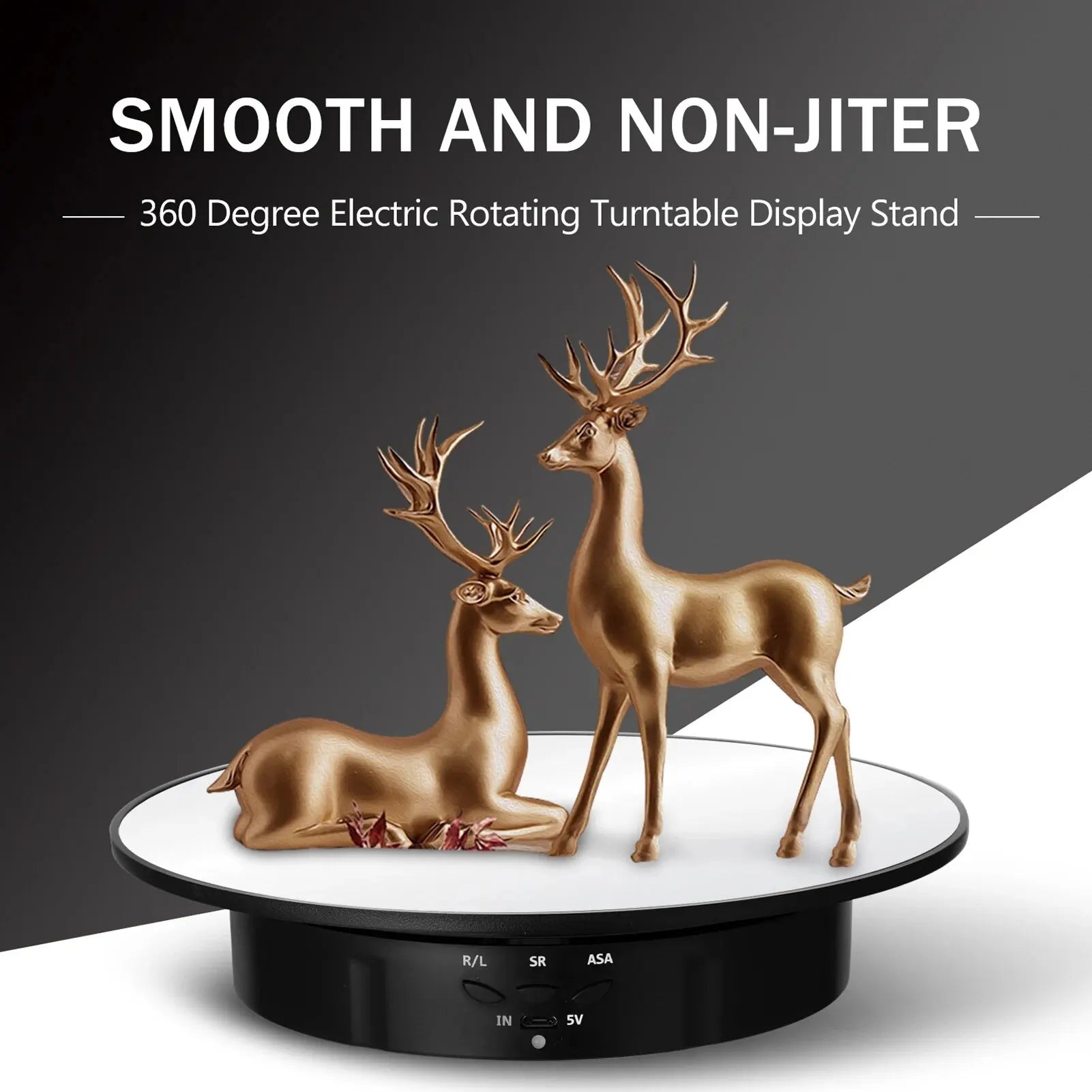 200mm 3 Speeds Photography Rotating Display Stand 360 Electric Rotating Product Display Turntable For Video Shooting Peaceful Pleasures Health and Wellness