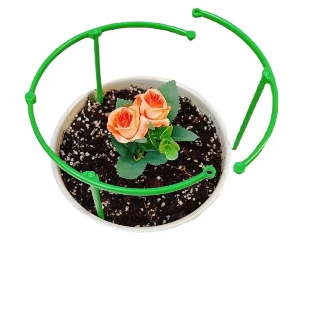 3 Set Durable Green Plant Support Pile Half Round Removable Climbing Vines Stake Easy to Use Bonsai Fixing Rod Peaceful Pleasures Health and Wellness